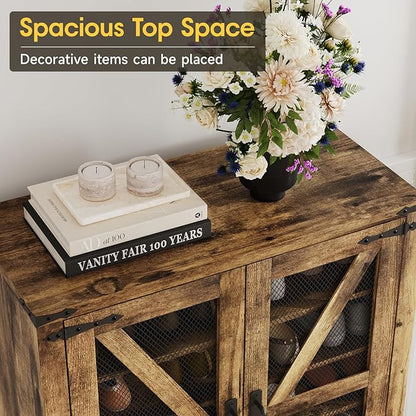 Maupvit 42.1" Farmhouse Shoe Cabinet