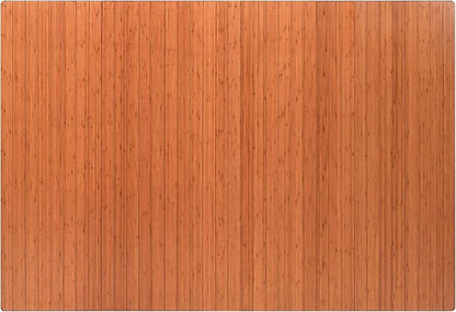 Anji Mountain Office Chairmat Thickest & Sturdy Bamboo Chairmats Highly Premium Quality Anti-Slip Heavy Duty for Multi-Purpose Hardwood Floor Office & Home Floor Protector Office Chair mat-5mm Thick