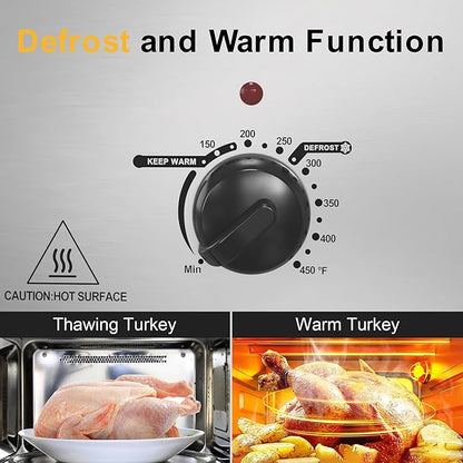 Sunvivi 22lb 18-Quart Roaster Oven, Electric Roaster Oven