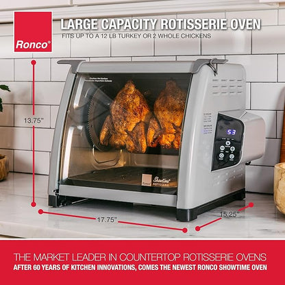 Ronco 6000 Platinum Series Rotisserie Oven, Digital Display, 12-Pound Capacity