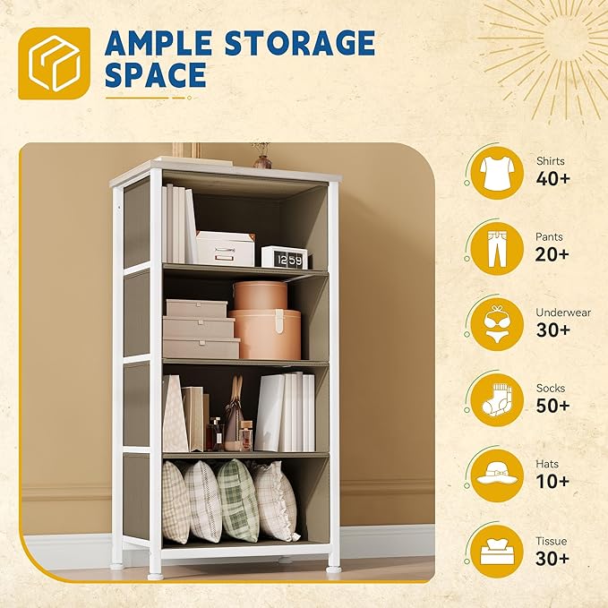 DWVO Dresser with 4 Drawers