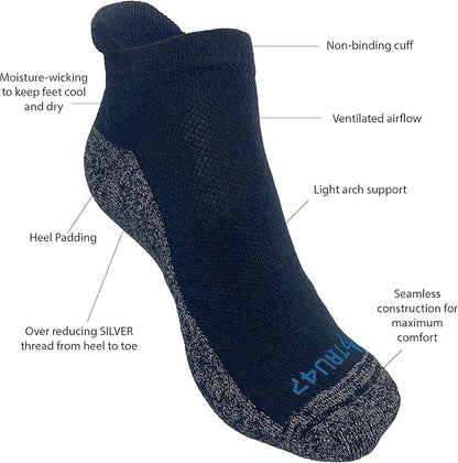 TRU47 Grounding & Earthing Products | Grounding Socks | Socks Made With 99.99% Pure Silver Thread