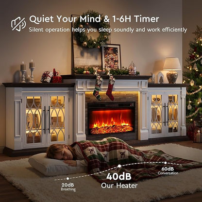 104" LED Fireplace TV Stand