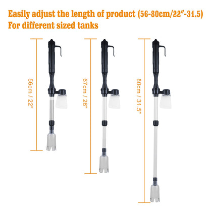 Battery-Operated Aquarium Vacuum Gravel Cleaner For Fish Tank