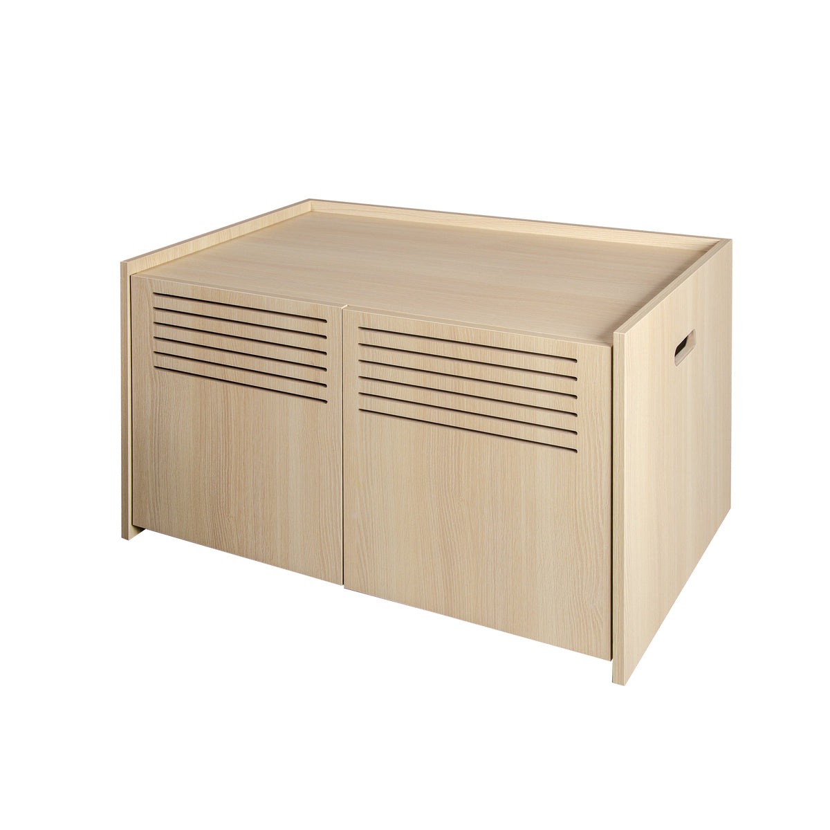 Modern Wooden Cat House with Scratching Pad , Cat Litter Box Enclosure, Spacious Hidden Cat Litter Box -33.46" x 21.06" x 21" , 45.87 lbs