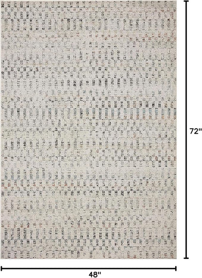 Loloi Kamala Collection KAM-05 Grey/Multi 4'-0" x 6'-0" Accent Rug