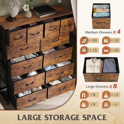 WLIVE Tall Dresser for Bedroom