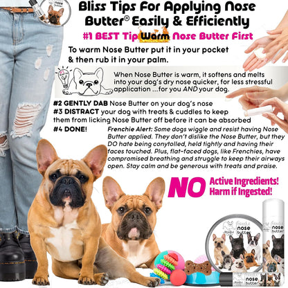 The Blissful Dog Blue French Bulldog Unscented Nose Butter, 16oz