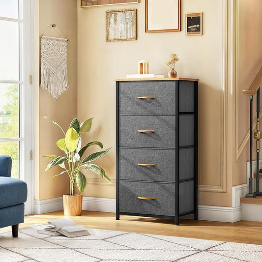 DWVO 4 Drawers Dresser, Small Dresser