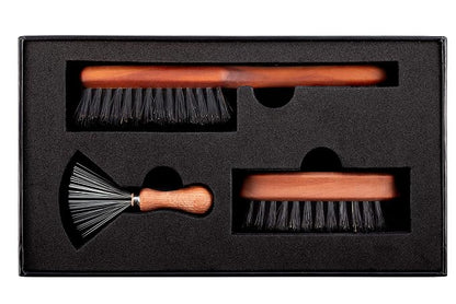 ZilberHaar Beard Brush Grooming Kit - Stiff Bristles Boar Bristles - Ideal for Medium to Long, Thick Beards - Distributes Balm & Oil for Growth/Styling - With Brush Cleaning Tool