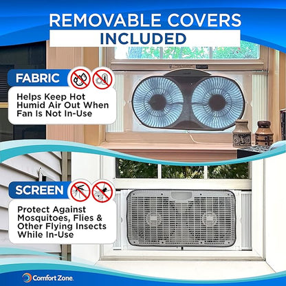 Comfort Zone 9-Inch Window Fan