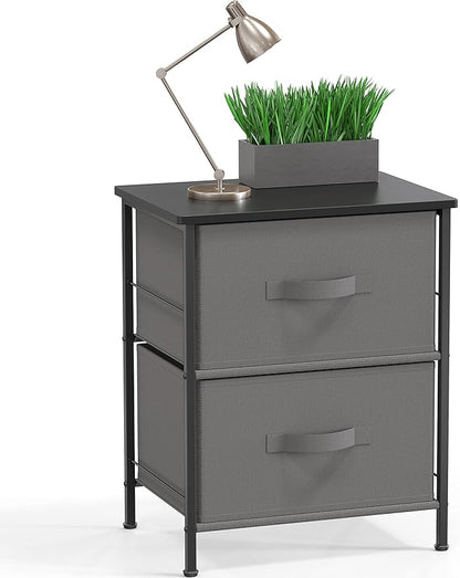 SIMPLE HOUSEWARE 2 Tier Night Stands Dresser