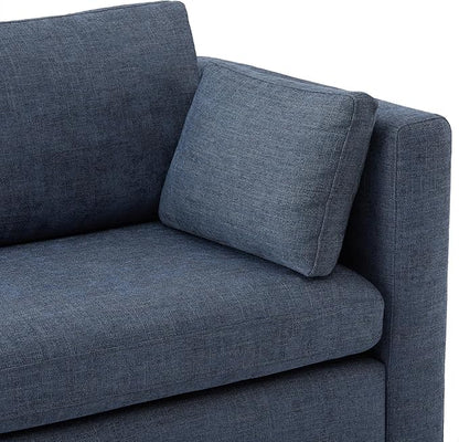 CHITA Oversized Modular Sectional Sofa, FSC Certified Large L Shaped Couch, Modular Sectional Couch for Living Room,112 inch Width,4 Seat Modular Sofa with Storage Ottoman, Blue
