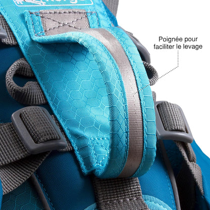 Kurgo Dog Saddlebag Backpack, Back Pack Dog Harness, Hiking Pack for Dogs, Packs for Pets to Wear, Camping & Travel Vest Harness, Reflective, Lightweight, Baxter Pack, for Medium & Large Pets