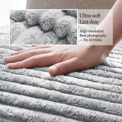 Dual Non-Slip Couch Cover for Dogs Waterproof, Fuzzy Soft Pet Couch Covers for Sofa 3 Cushion, Pet Friendly Soft Dog Bed Covers Sofa Cover Washable (Seagull Gray, 33" x 75" 1 Pack)