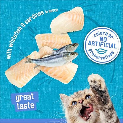 Purina Friskies Shreds With Whitefish and Sardines in Sauce Wet Cat Food - (Pack of 24) 5.5 oz. Cans
