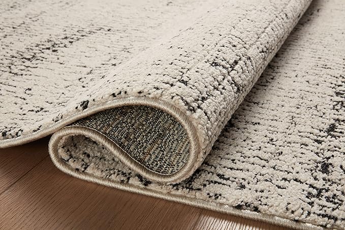Loloi Darby Collection DAR-02 Oatmeal/Charcoal 2'-7" x 12'-0" Runner Rug