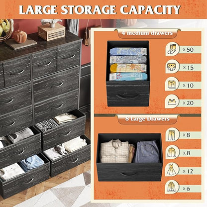 WLIVE Tall Dresser for Bedroom