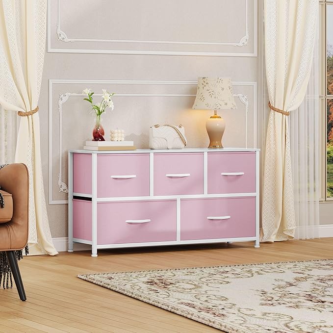 DWVO Dresser for Room with 5 Drawers