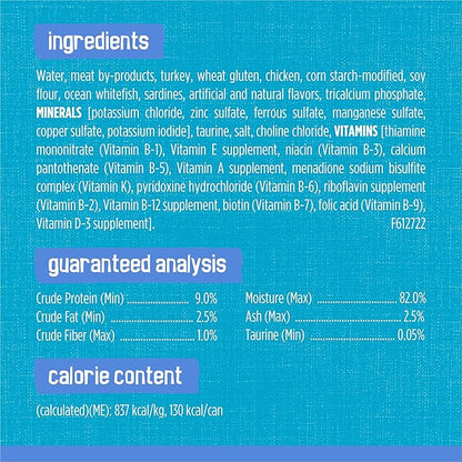 Purina Friskies Shreds With Whitefish and Sardines in Sauce Wet Cat Food - (Pack of 24) 5.5 oz. Cans
