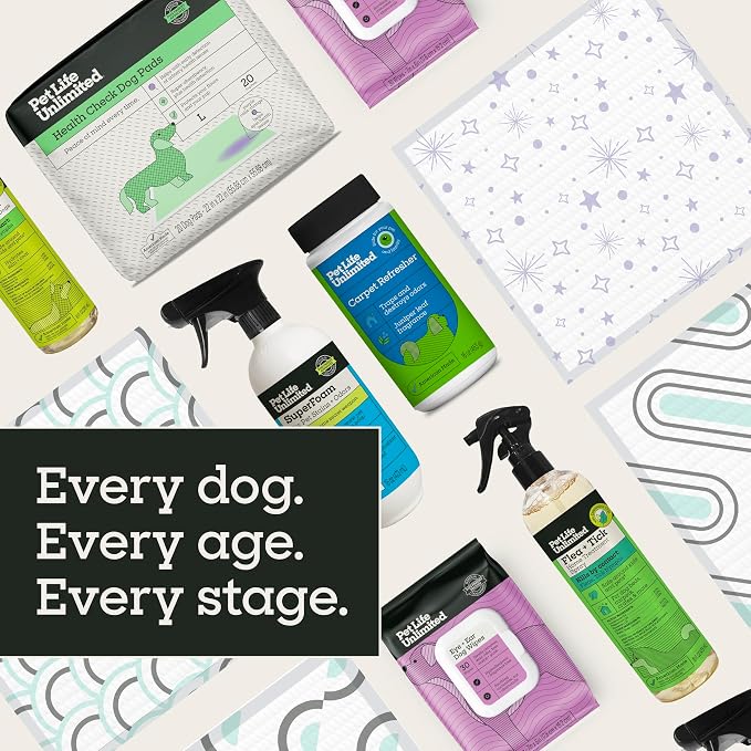 Pet Life Unlimited Smart Prints XXL Puppy Pads for Dogs, Potty Training Pee Pads, 64 Count, 30" x 36", Leak-Proof, Super Absorbent, Quick-Dry, Patterned Pads with Odor Control, Made in USA