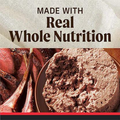 Merrick Grain Free Premium And Natural Canned Dog Food, Soft And Healthy Wet Recipe, Real Beef Lamb And Bison - (Pack of 12) 12.7 oz. Cans