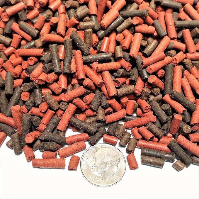 Aquatic Foods Inc. California Blackworm & Beef Heart Mix Sinking 1/8" x 1/8" to 7/16" Bits & Sticks, for Discus, Cichlids, Carnivores, Shrimp, Snails, All Tropical Fish...1/4-lb