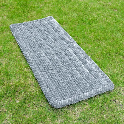 Washable Large Dog Bed for Cars, Dog Car Seat Cover for Backseat, Anti-Slip Pet Sleeping Mat, Car Seat Protector, Travel Pet Pad for Trucks and SUV (Gray, 24.8" x 54")