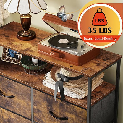 WLIVE Fabric Dresser for Bedroom