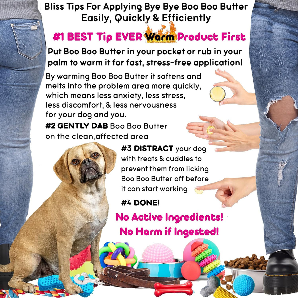 The Blissful Dog Puggle Boo Boo Butter, 1-Ounce