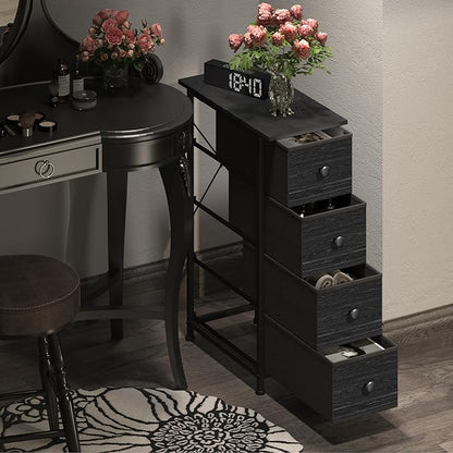 GiftGo Narrow Dresser Vertical Slim Dresser Chest of Drawers Skinny Storage