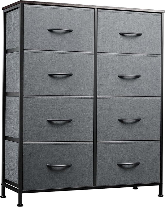 WLIVE Fabric Dresser for Bedroom, Tall Dresser