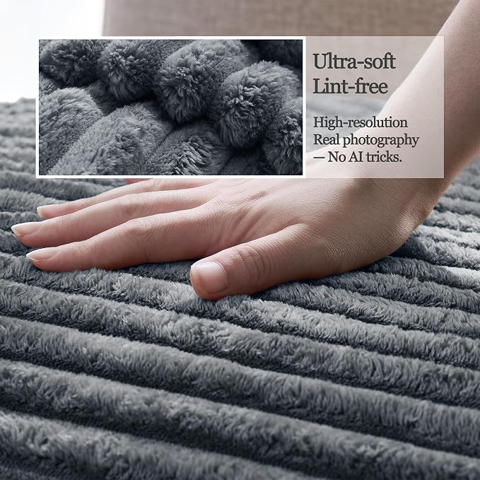 Dual Non-Slip Couch Cover for Dogs Waterproof, Fuzzy Soft Pet Couch Covers for Sofa 3 Cushion, Pet Friendly Soft Dog Bed Covers Sofa Cover Washable (Titanium Gray, 33" x 95" 1 Pack)