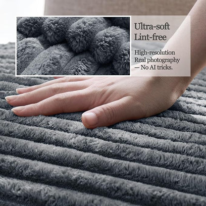 Dual Non-Slip Couch Cover for Dogs Waterproof, Fuzzy Soft Pet Couch Covers for Sofa 3 Cushion, Pet Friendly Soft Dog Bed Covers Sofa Cover Washable (Titanium Gray, 33" x 95" 1 Pack)