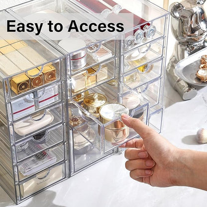 Prsildan Acrylic Drawer Makeup Organizer