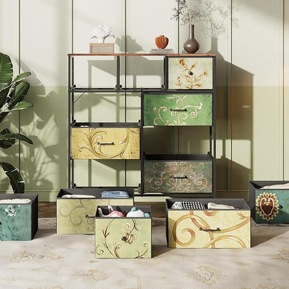 WLIVE Tall Dresser for Bedroom, Fabric Dresser Storage Tower, Chest of Drawers