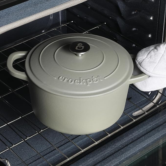Crock-Pot Artisan 5-Quart Round Cast Iron Dutch Oven
