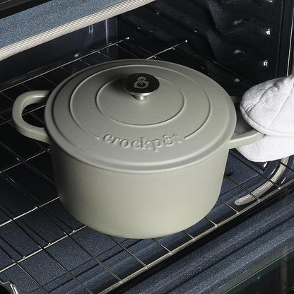 Crock-Pot Artisan 5-Quart Round Cast Iron Dutch Oven