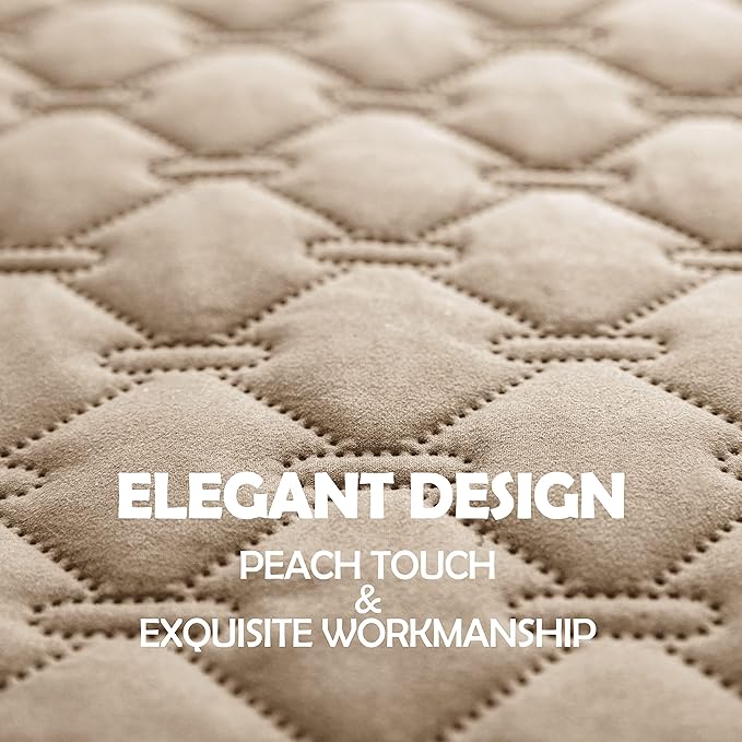 gogobunny 3X Stronger Waterproof Pet Blanket, Scratch Proof Furniture Protector for Dogs Cats, Reversible Cover 30x80 Inch, Dark Beige