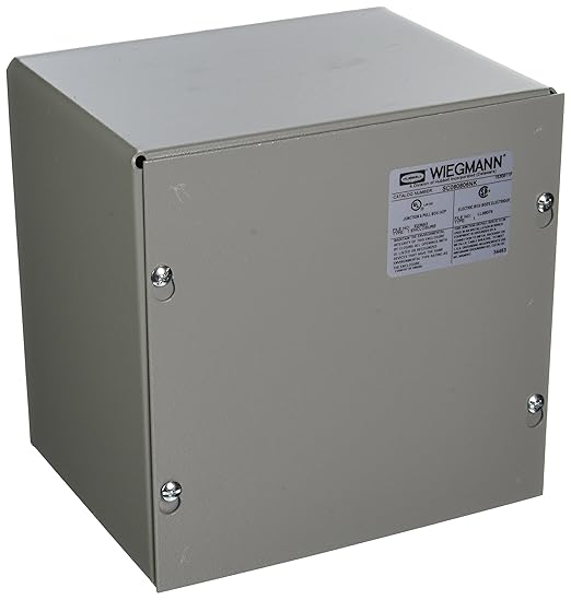 Wiegmann SC080806NK SC-Series NEMA 1 Screw Cover Wallmount Pull Box, No