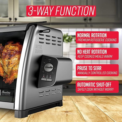 Ronco Modern Rotisserie Oven, Large Capacity Countertop Oven, Easy-to-Use