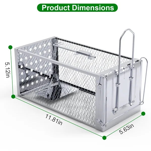 Single Door Rat Trap Cage Humane Rodent Trap Mouse Trap