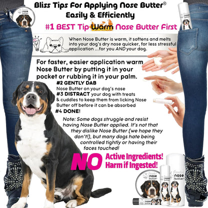 The Blissful Dog Greater Swiss Mountain Dog Unscented Nose Butter - Dog Nose Butter, 2 Ounce