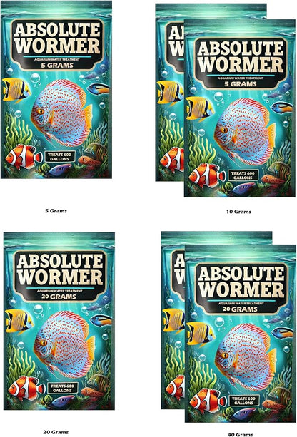 Plus - Freshwater and Saltwater Aquarium Powder Treatment. for Aquariums with Worms and Flukes. (40G - Treats 4800 GALLONS)