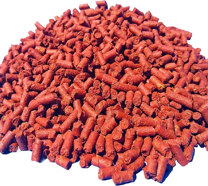 Aquatic Foods Inc. Beef Heart Mix Sinking Bits, APX 1/8" x 5/16" Bits Consisting of Beef Heart, Shrimp, Spinach, Nori, Natural Astaxanthin, Discus, Cichlids, All Tropical Fish - 1/4-lb