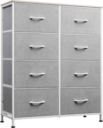 WLIVE Fabric Dresser for Bedroom, Tall Dresser