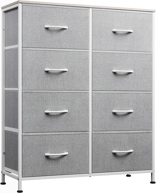 WLIVE Fabric Dresser for Bedroom, Tall Dresser