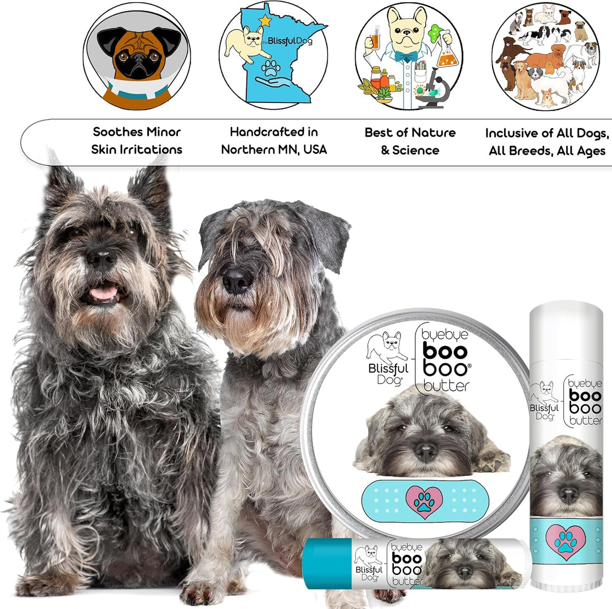 The Blissful Dog Schnauzer Boo Boo Butter, 16 oz.