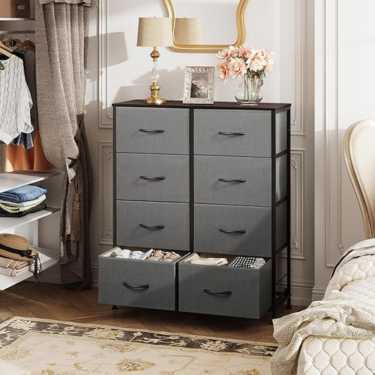 WLIVE Fabric Dresser for Bedroom, Tall Dresser