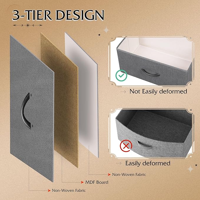 WLIVE Tall Dresser for Bedroom